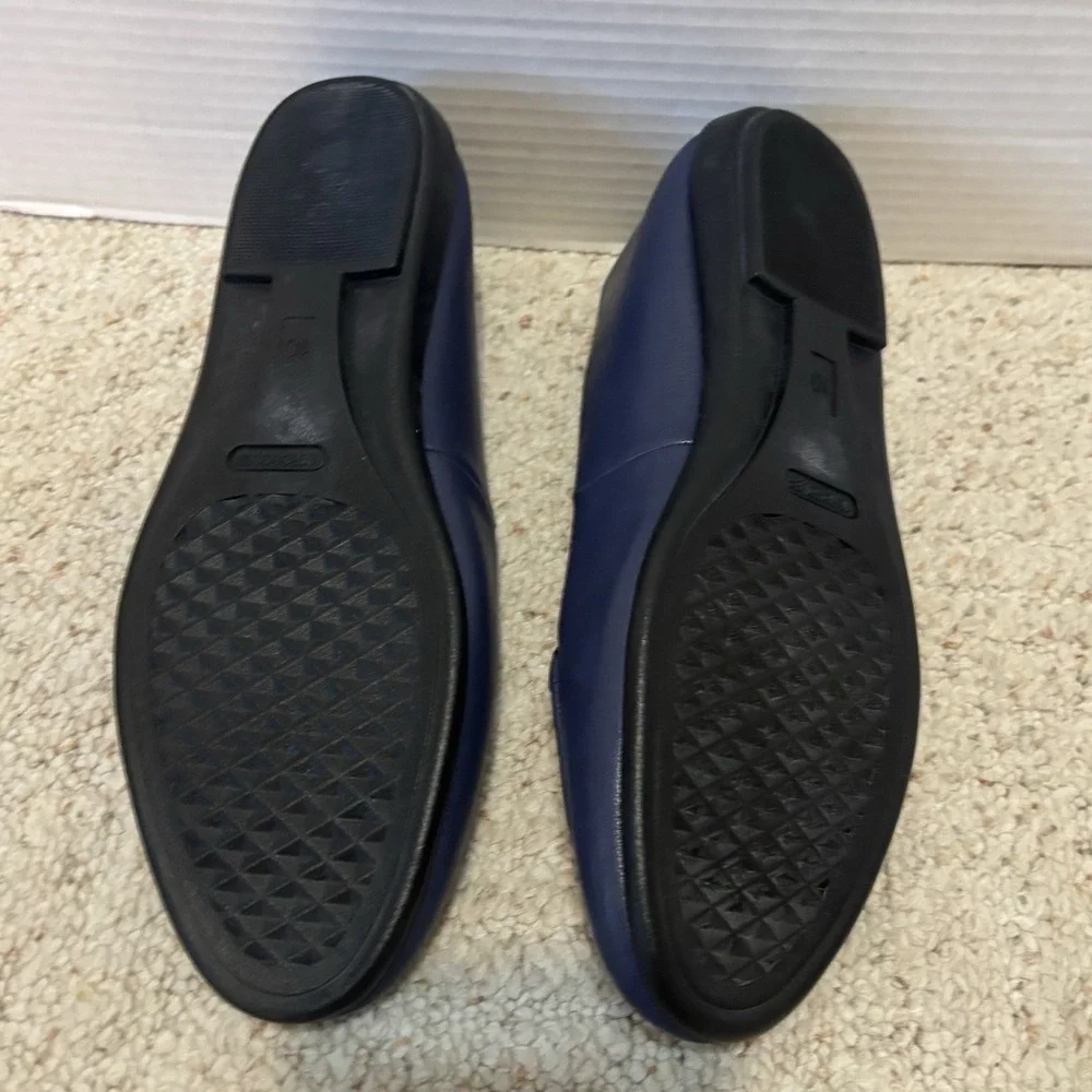 Aerosoles Women's Brielle Loafer Flats Size 10 M Navy Blue Woven Top Comfort - Picture 6 of 8